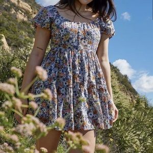 American Eagle | Dainty Blue Floral Dress